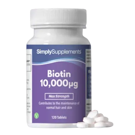Simplysupplements Biotin Tablets 10,000mcg 120 Tablets
