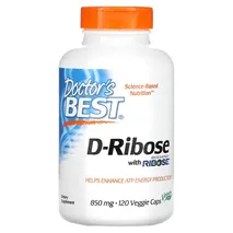 Doctor's Best D-Ribose, 850mg - 120 vcaps