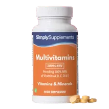 Simplysupplements Multivitamins A,B,C,D & E 100% NRV 120 Capsules