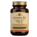 Solgar Vitamin D3 (Cholecalciferol) 4000 IU (100 mcg) Vegetable Capsules 60 Caps