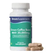 Simplysupplements Green Coffee Bean MAX Capsules 20,000mg 60 Capsules