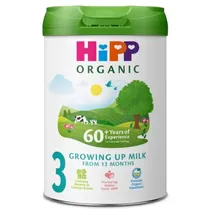 HiPP Organic 3 Growing up Baby Milk Powder Formula 1 Year Onwards 600g