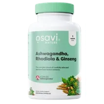 Osavi Ashwagandha + Rhodiola & Ginseng 120 Capsules