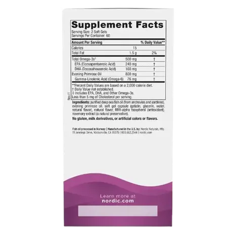 Nordic Naturals Omega Woman, 500mg - 120 softgels