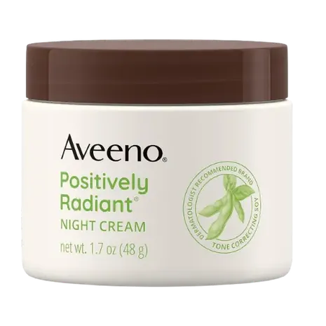 Aveeno Positively Radiant Moisturizing Face & Neck Night Cream 48g