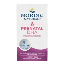 Nordic Naturals Prenatal DHA - 830mg Omega-3 + 400 IU D3 Unflavored - 90 softgels