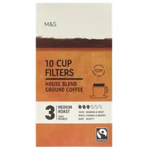 M&S Fairtrade Classic One Cup Coffee Filters 10 per pack