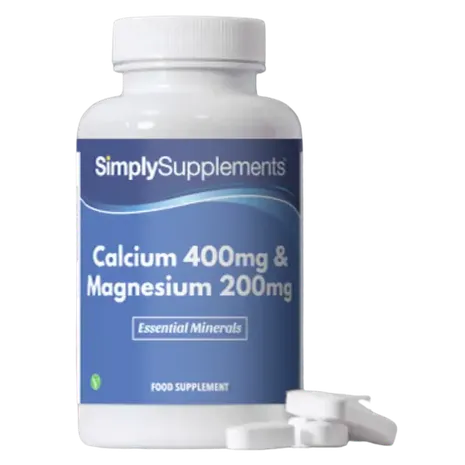 Simplysupplements Calcium 400mg & Magnesium 200mg Tablets 120 Tablets