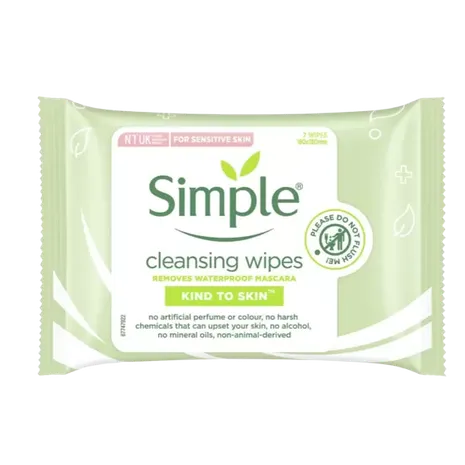 Simple Kind to Skin Cleansing Facial Wipes 7 wipes