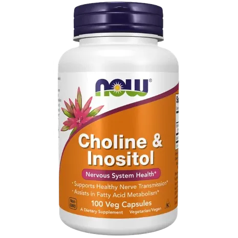 Now Foods Choline & Inositol Veg Capsules - 100 Caps