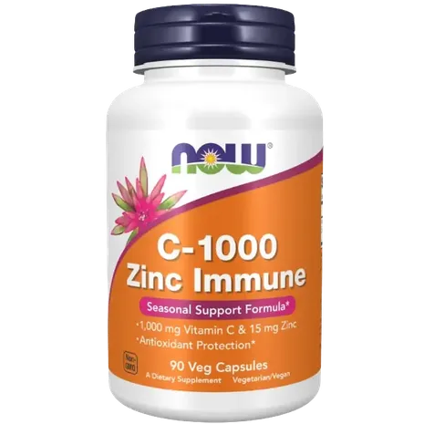 Now Foods C-1000 Zinc Immune - C-1000 Zinc Immune - 90 vcaps
