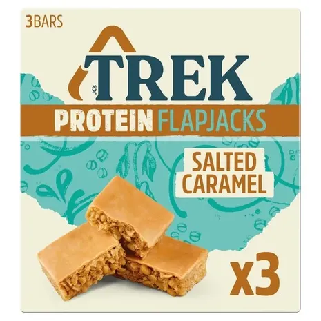 Trek Salted Caramel Protein Flapjacks 50g - 3 Pack