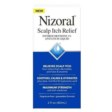 Nizoral Scalp Itch Relief Liquid (Hydrocortisone 1%) - 60ML