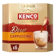 Kenco Duo Cappuccino Instant Coffee 6 per pack