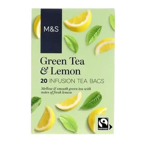 M&S Fairtrade Green Tea with Lemon Tea Bags 20 per pack