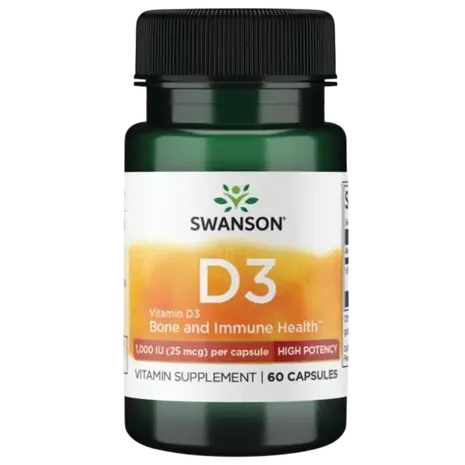 Swanson Vitamin D-3 - 1000 IU - 60 caps