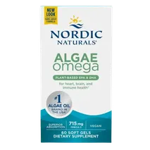Nordic Naturals Algae Omega - 715mg Omega 3 - 60 softgels