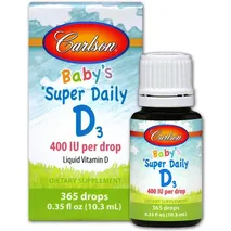 CarlsonLabs Baby's Super Daily D3, 400 IU - 10 ml.