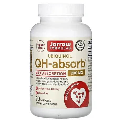 Jarrows Formulas Ubiquinol QH-absorb, 200mg - 90 softgels