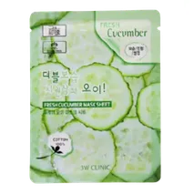 3W Clinic - Fresh Cucumber Mask Sheet - 1pc