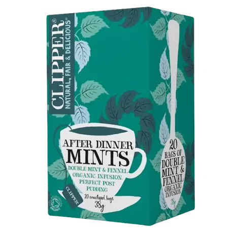 Clipper organic after dinner mints, double mint infusion 20 bags