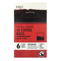 M&S Individually Wrapped Jump Start Coffee Bags 10 x 7.5g