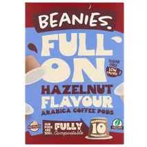 Beanies Hazelnut Flavoured Fully Compostable Coffee Pods 10 per pack