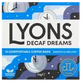 Lyons Decaf Dreams Coffee Bags 10 per pack