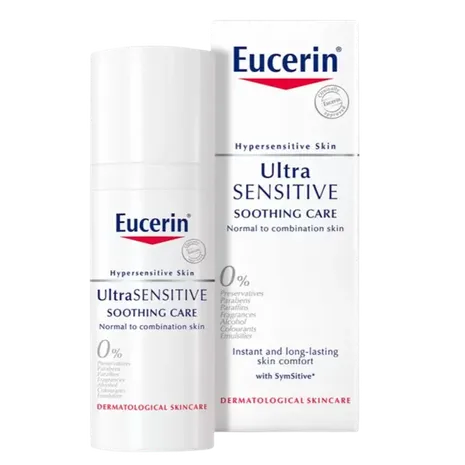 Eucerin UltraSensitive Soothing Face Cream Moisturiser (Normal to Combination Skin) 50ml