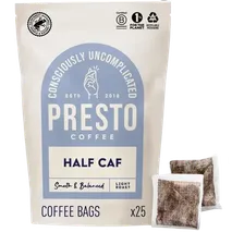 Presto Half Caf Coffee Bags 25 per pack