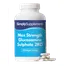 Simplysupplements Max Strength Glucosamine Sulphate 1858mg 2KCl 120 Tablets (60+60)