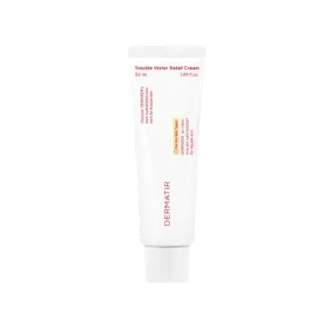 DermaTir - Trouble Water Relief Cream - 50ml  A cream that repairs the skin’s moisture barrier damaged by external stimulation (physical irritation) within just one hour.
*Clinically tested for use on hypoallergenic and acne-prone skin, suitable for sensitive and troubled skin.