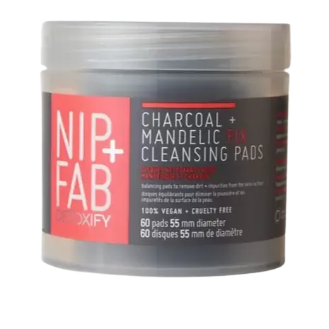 NIP+FAB Charcoal + Mandelic acid fix daily pads