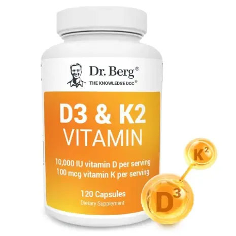 Dr. Berg Vitamin D3 K2  10,000 IU - 120 CAP