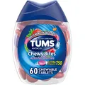 TUMS Chewy Bites Assorted Berries Antacid 60 Count