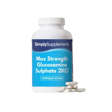 Simplysupplements Max Strength Glucosamine Sulphate 1858mg 2KCl 120 Tablets (60+60)