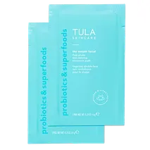 TULA Skin Care Instant Facial Dual-Phase Skin Reviving Treatment Pads (6 pads)