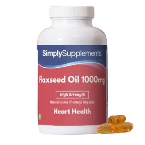 Simplysupplements Flaxseed Oil Capsules 1,000mg 120 Capsules