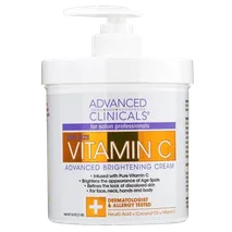 Advanced Clinicals Vitamin C Cream Face & Body Lotion 16 Oz