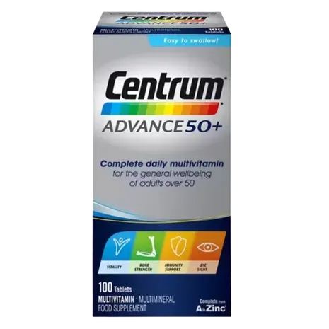 Centrum Advance 50+ Multivitamins & Minerals - 100 Tablets