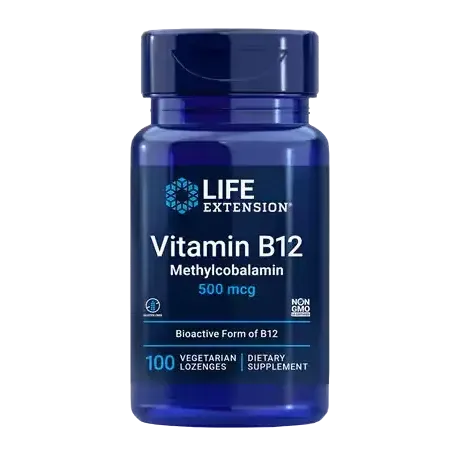 Life Extension Vitamin B12 Methylcobalamin, 500mcg - 100 vegetarian lozenges