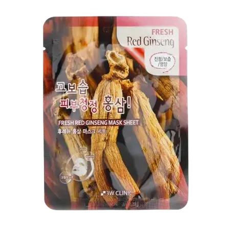 3W Clinic - Fresh Red Ginseng Mask Sheet - 1pc