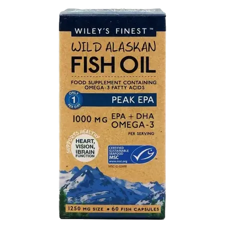 WILEY'S FINEST Peak EPA Wild Alaskan Fish Oil (60 caps)