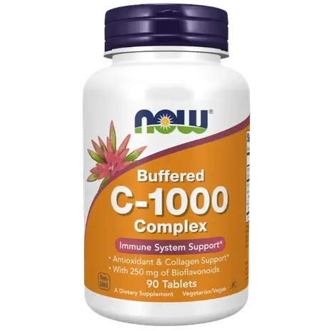 Now Foods Vitamin C-1000 Complex - Buffered with 250mg Bioflavonoids - 90 Tab