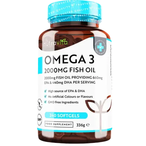Nutravita Omega 3 2000mg Pure Fish Oil 240 Softgels