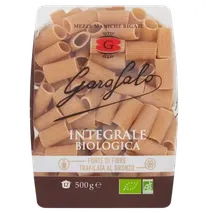 Garofalo Organic Whole Wheat Mezze Maniche Rigate Pasta 500g