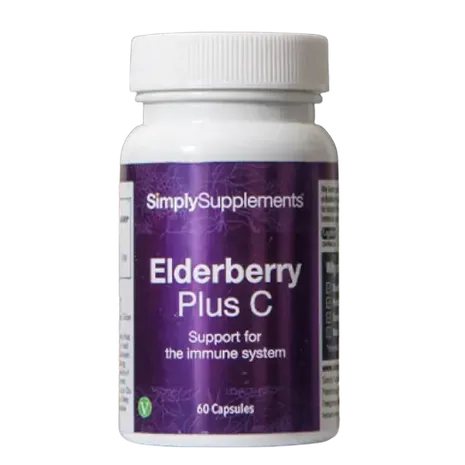 Simplysupplements Elderberry with Vitamin C 60 Capsules