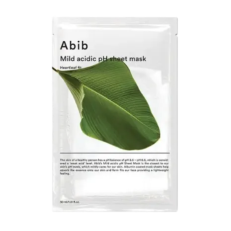 Abib - Mild Acidic pH Sheet Mask - Heartleaf Fit - 1pc
