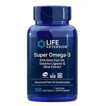 Life Extension Super Omega-3 EPA/DHA with Sesame Lignans & Olive Extract - 60 enteric coated softgels