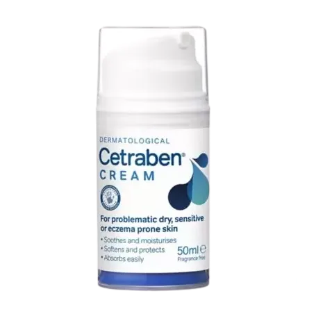 Cetraben Cream helps repair the skin barrier by locking in moisture, protecting your skin against irritants and water loss. You can use Cetraben Cream to help treat dermatitis, psoriasis, eczema, dry skin and flaky skin.
